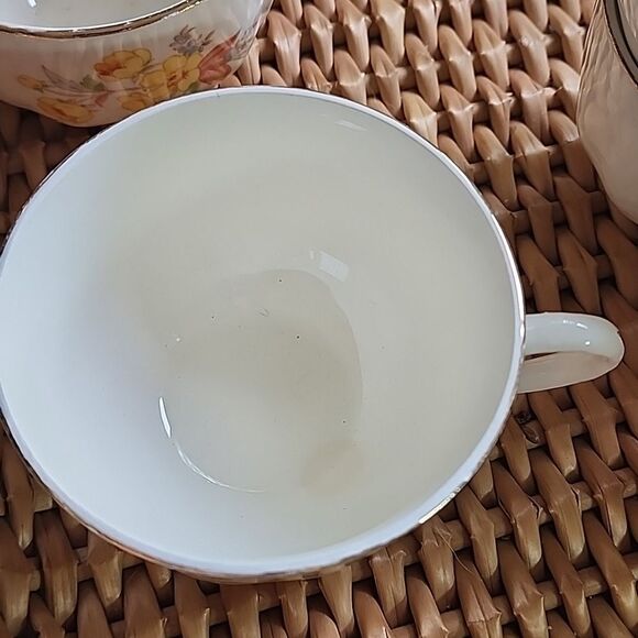 Vintage Lot Of 6 Homer Laughlin 'Susan' Pattern Yellow Floral - Picture 15 of 17